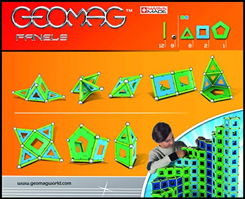 Geomag PANELS 32-Piece Magnetic Building Set – Swiss-Made STEM Toy for Kids Ages 5+
