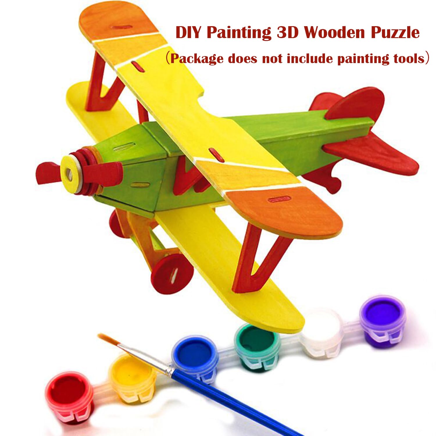 Georgie Porgy 3D Wooden Puzzle Set - 3 Aircraft Models - No Glue or Tools Needed