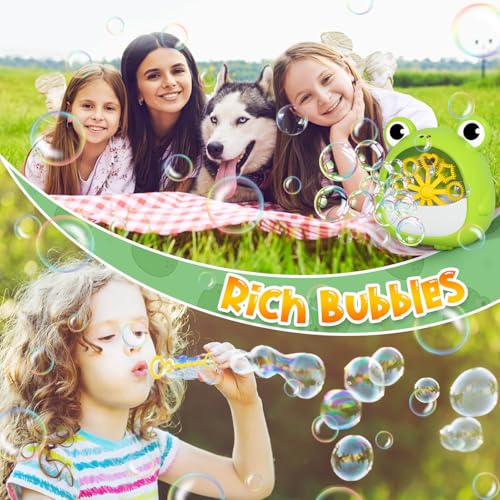 Getatoy Frog Bubble Machine – Outdoor Bubble Blower for Kids Ages 3-8