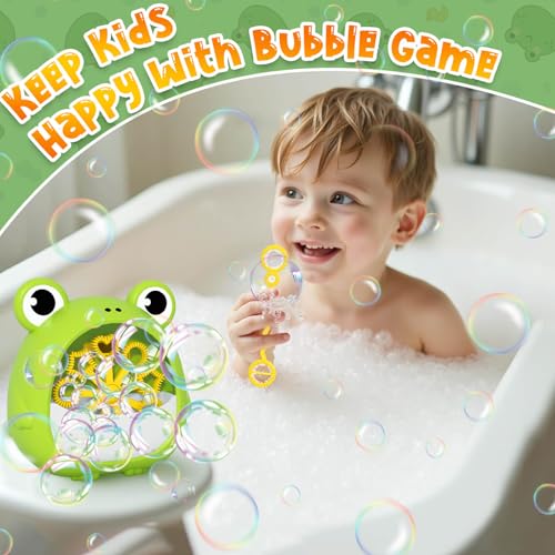 Getatoy Frog Bubble Machine – Outdoor Bubble Blower for Kids Ages 3-8