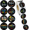 Geyee 1000-Piece Kindness & Vibes Stickers – Positive Affirmation Motivational Decals, Chalkboard Style