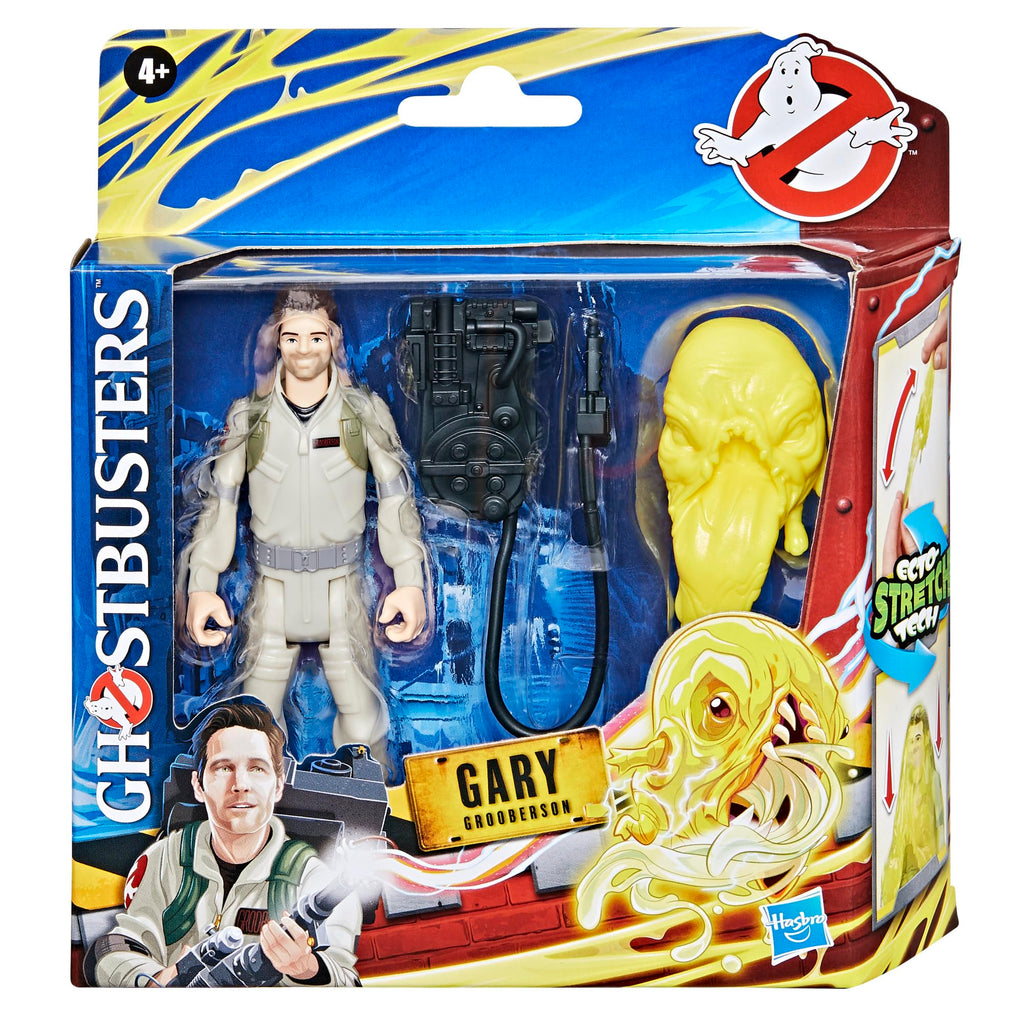 Ghostbusters Gary Grooberson Action Figure with Stretchy Pukey Ghost and Proton Pack Accessory
