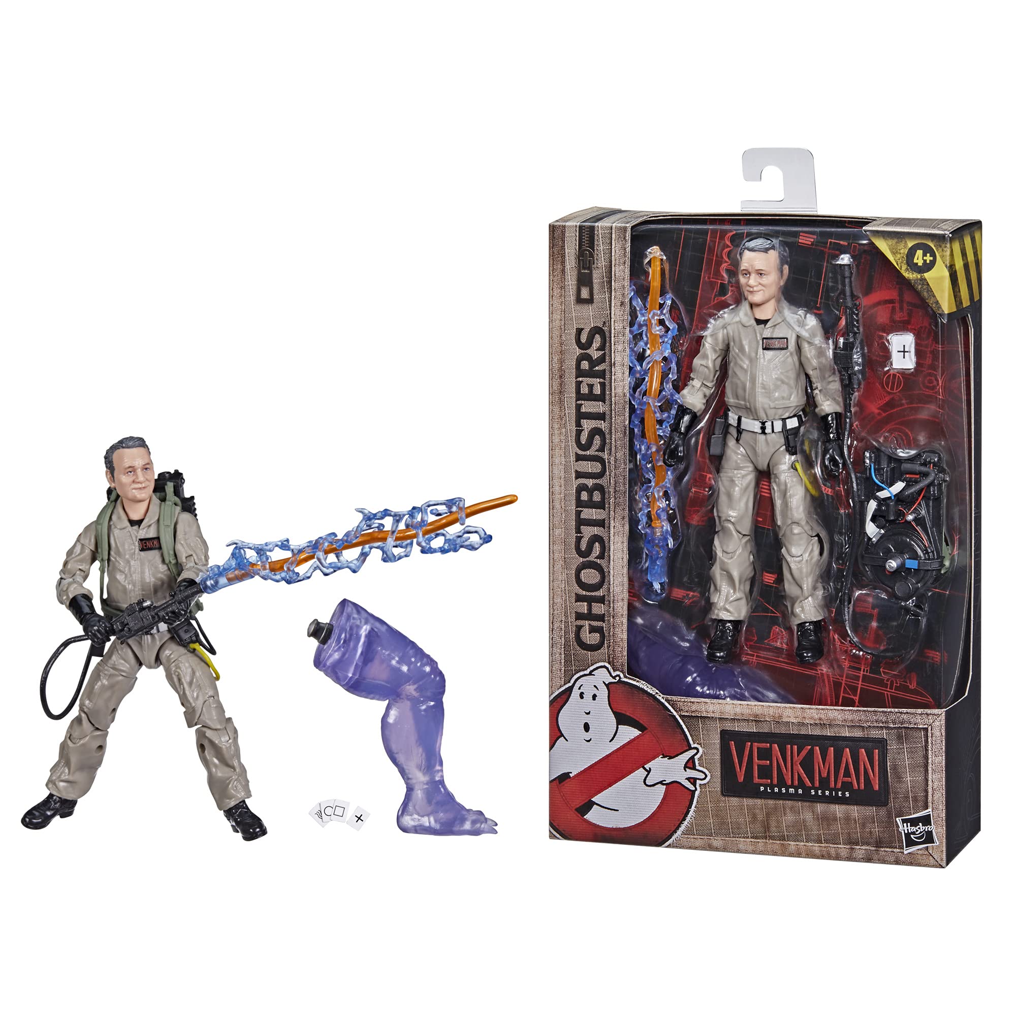 Ghostbusters Plasma Series Peter Venkman 6-Inch Action Figure - Afterlife Collectible with Proton Pack and Accessories