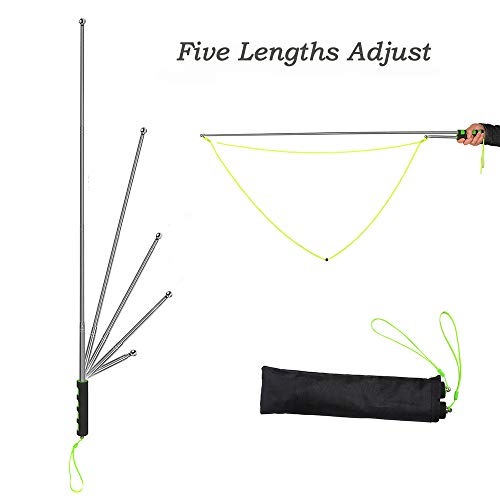 Giant Stainless Steel Bubble Wand for Kids & Adults – Telescopic with 6 Lengths, Sponge Handles, and Storage Bag
