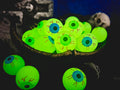 GiftExpress Glow in the Dark Eyeball Bouncy Balls - 24 Pack, 32mm (1.25 inch)