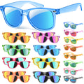 GIFTINBOX 16 Pack Kids Sunglasses – Translucent UV400 Party Favors for Ages 3-8