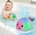 Gigilli Whale Bath Toy: Light-Up Sprinkler for Toddlers with USB Charging and IPX8 Waterproof