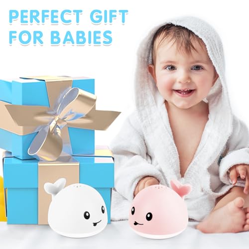Gigilli Whale Bath Toy Sprinkler – Light Up Water Toy for Babies 6-18 Months, Toddlers 1-3 Years