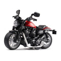 Gilumza Pull Back Motorcycle Toy: Die-Cast Alloy, Music & Lights, Friction Powered for Boys Age 3-8 (Red)