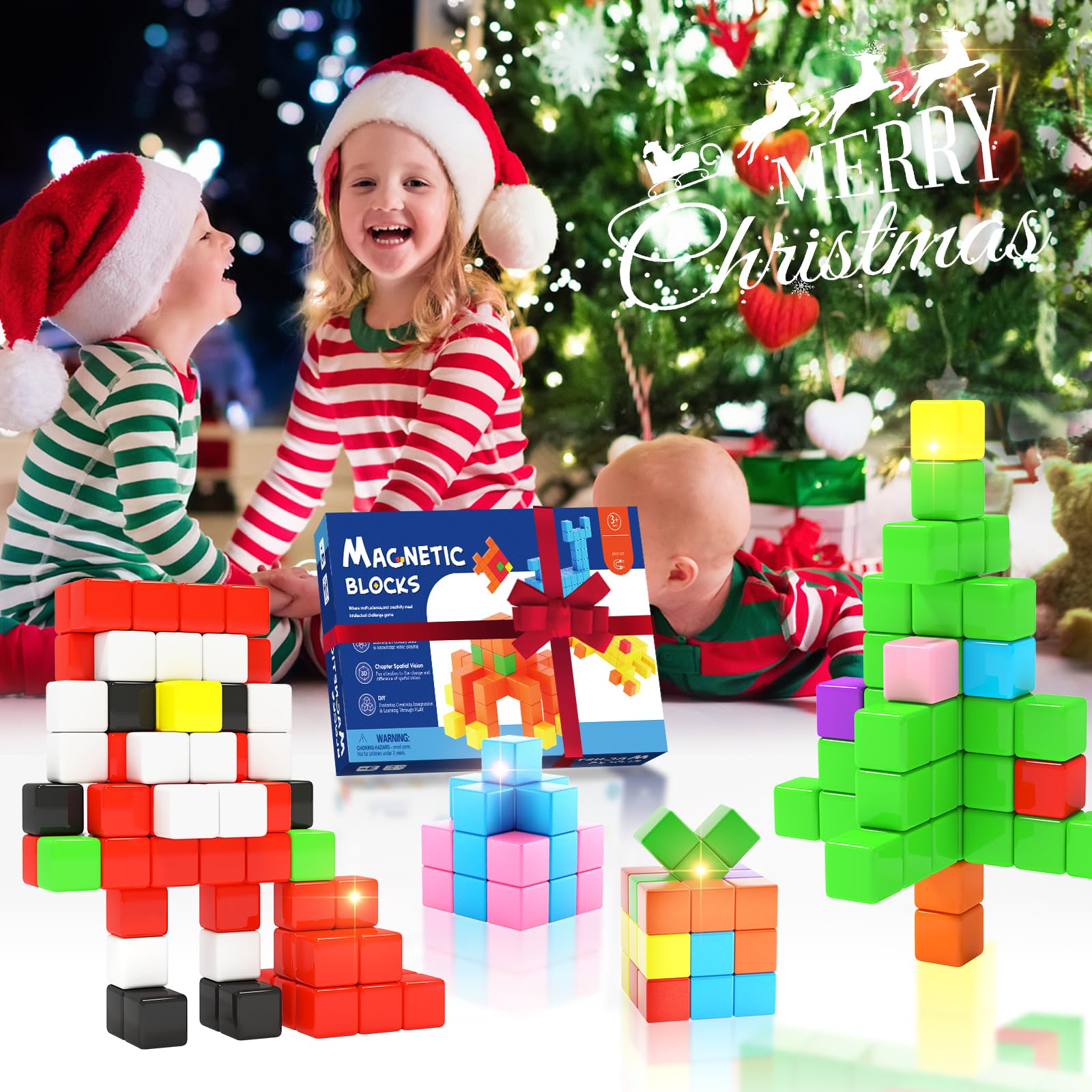 Girigi 40-Piece Magnetic Building Blocks for Toddlers – STEM Sensory Toy for Ages 3-8