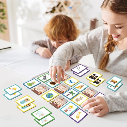 gisgfim Bible Memory Matching Game – 100 Cards (50 Pairs) for Christian Learning & Fun