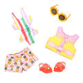 Glitter Girls Bright as The Sun Swimsuit Set for 14-Inch Dolls