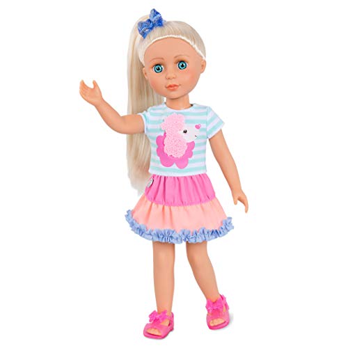 Glitter Girls Poodle Cuddles Doll Outfit – 14-Inch Fashion Set with Hair Bow