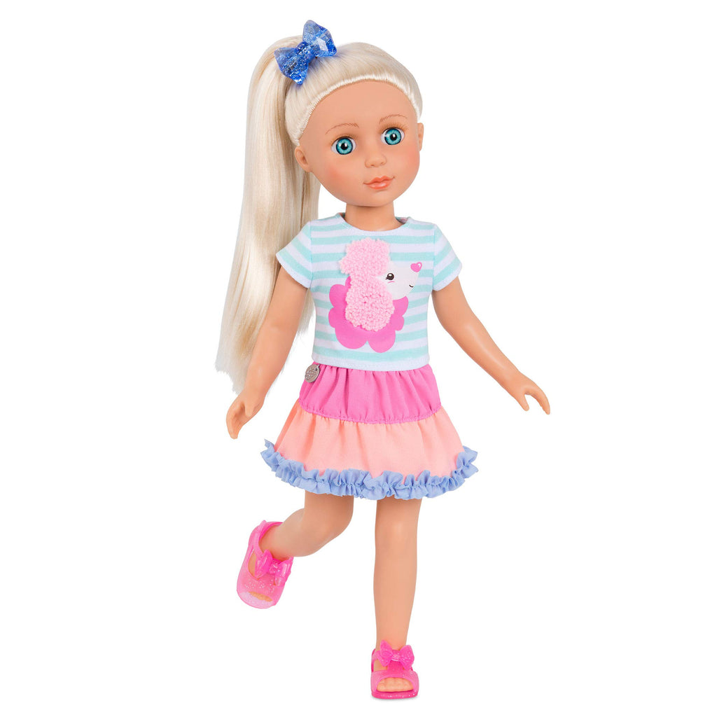 Glitter Girls Poodle Cuddles Doll Outfit – 14-Inch Fashion Set with Hair Bow