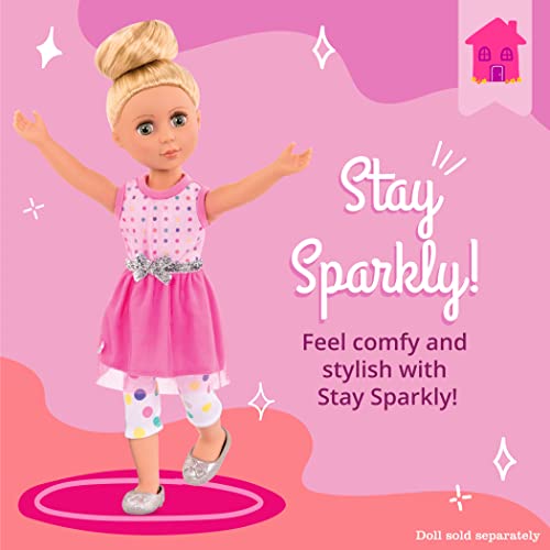 Glitter Girls Stay Sparkly Dress & Leggings Outfit for 14-Inch Dolls