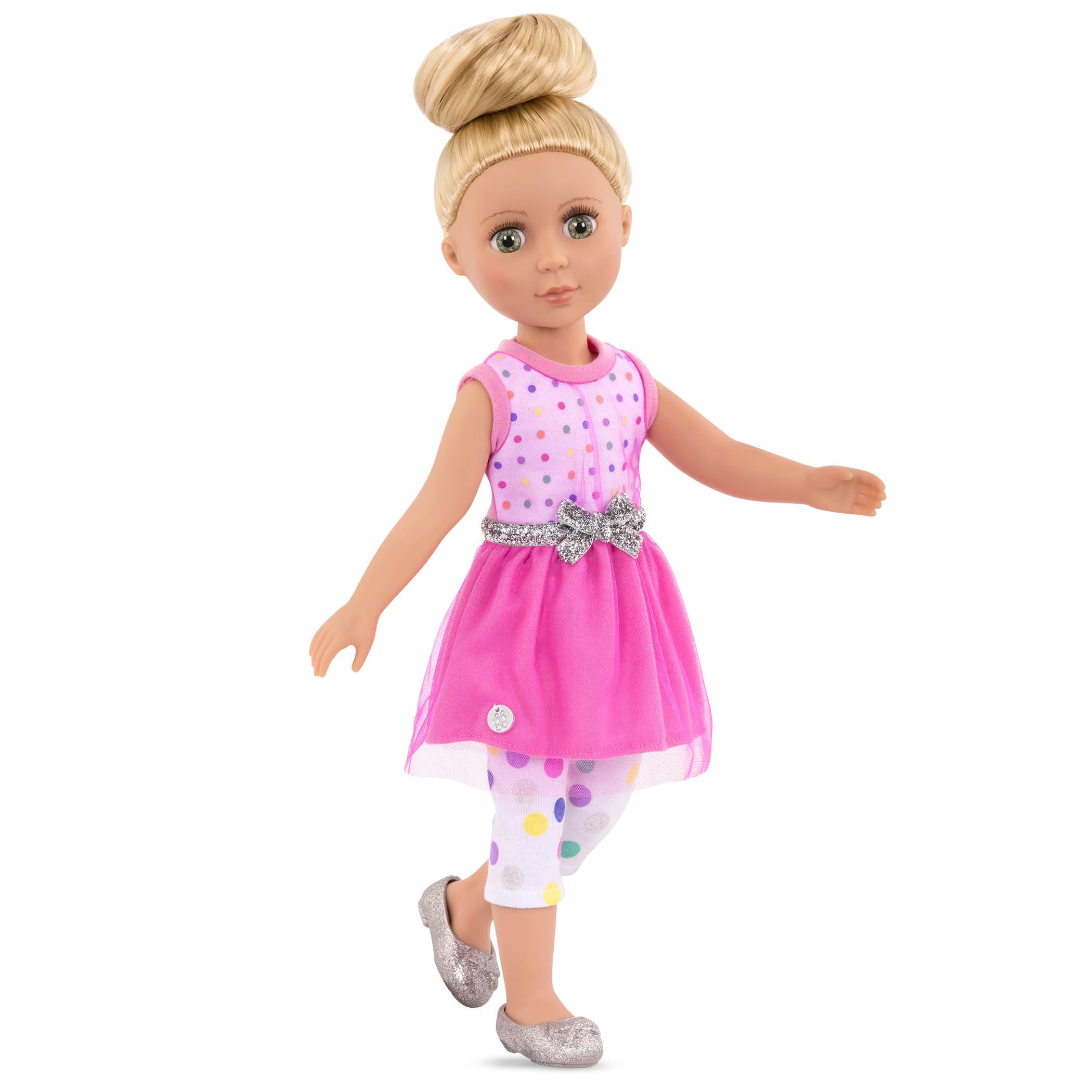 Glitter Girls Stay Sparkly Dress & Leggings Outfit for 14-Inch Dolls