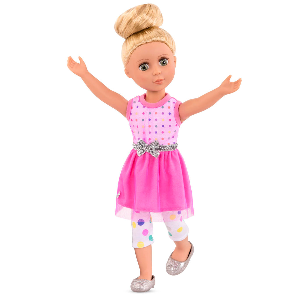 Glitter Girls Stay Sparkly Dress & Leggings Outfit for 14-Inch Dolls