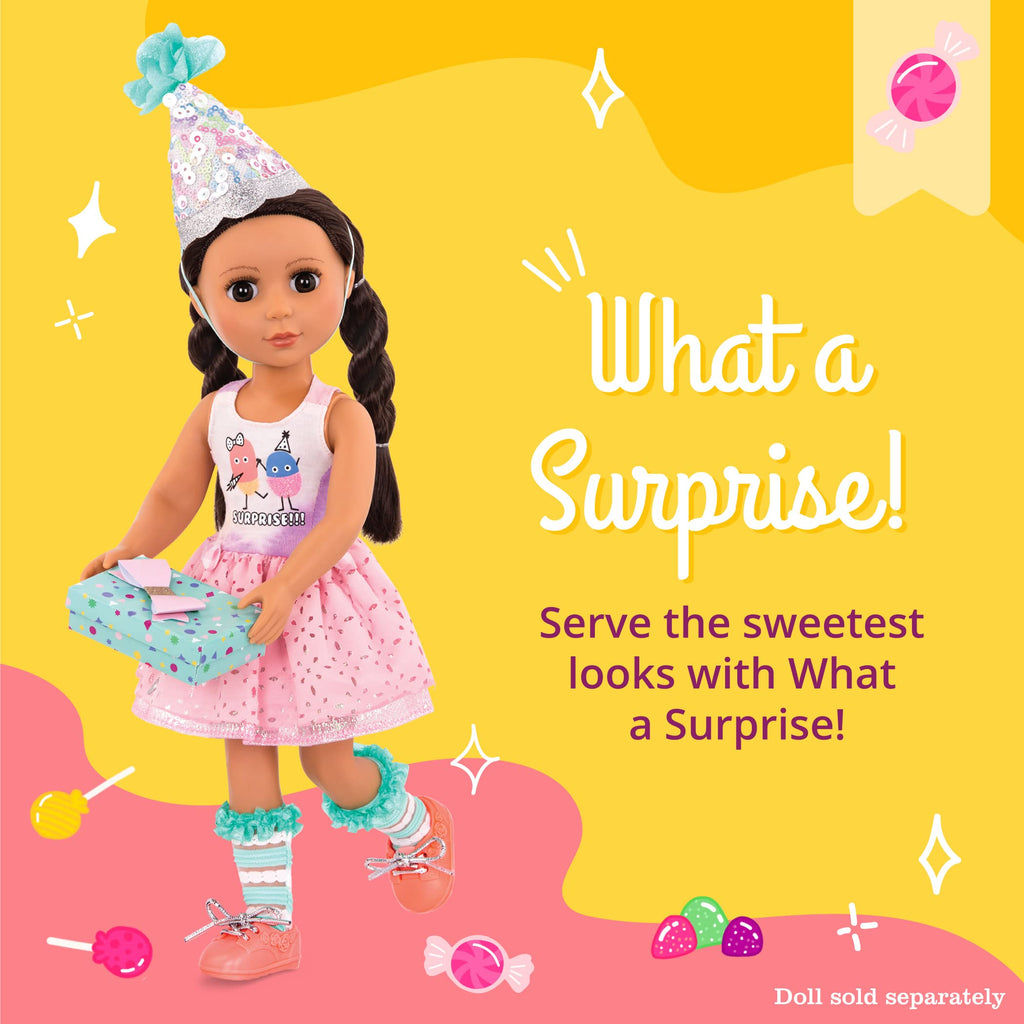 Glitter Girls What A Surprise! Deluxe Birthday Party Doll Outfit for 14-Inch Dolls