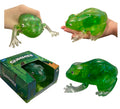 Glittery Jumbo 4-Inch Maltose Sugar Squish Frog – Slow-Rise Sensory Stress Ball Fidget Toy (Green, 1 Pack)