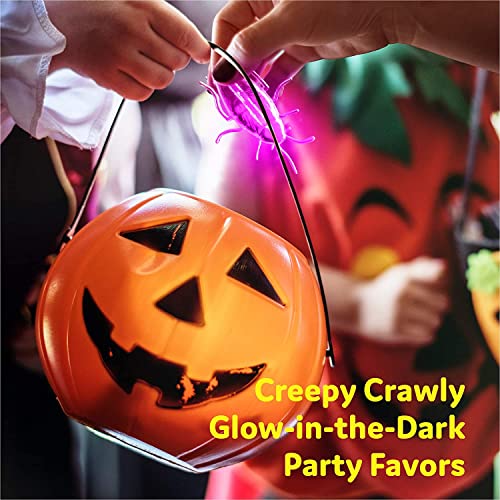 Glow Critters 50-Pack Glow-in-the-Dark Bug Toys & Glow Sticks – Party Favors & Easter Egg Fillers