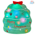 Glow Guards 12-Inch Light Up Christmas Tree Plush Pillow – Soft Cuddly Holiday Decor