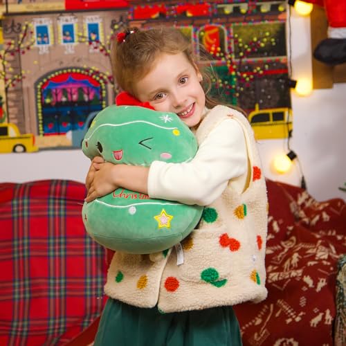 Glow Guards 12-Inch Light Up Christmas Tree Plush Pillow – Soft Cuddly Holiday Decor