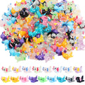 Glow-in-the-Dark Mini Resin Axolotl Figurines - 51 Pieces, 17 Styles for DIY Dollhouse Decor & Miniature Landscapes