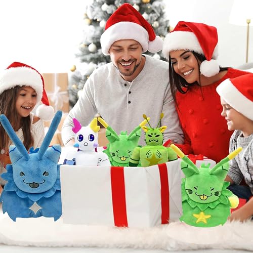 Gnarpy Plush - 8-Inch Regretavator Alien Cat Plush Toy, Soft Blue Plushie for Fans