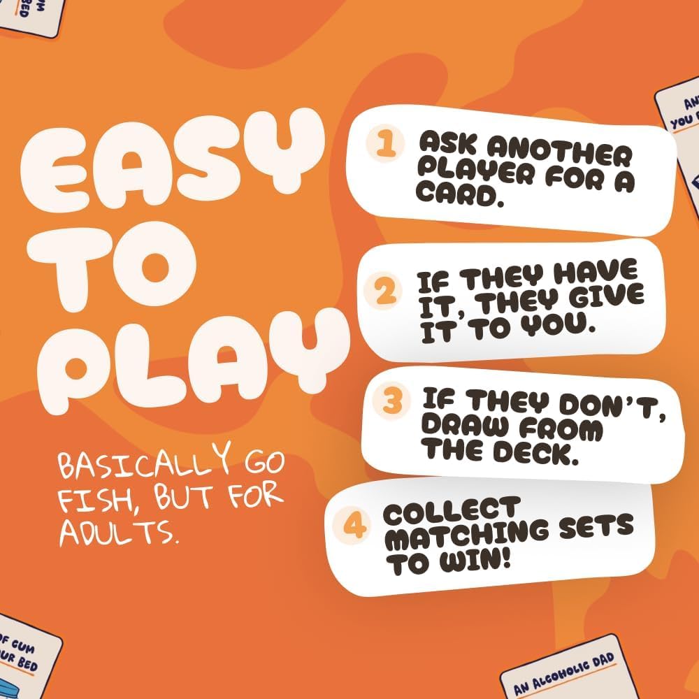 Go F Yourself! Adult Go Fish Card Game – 52 Cards of Offensive Fun for 2-10 Players