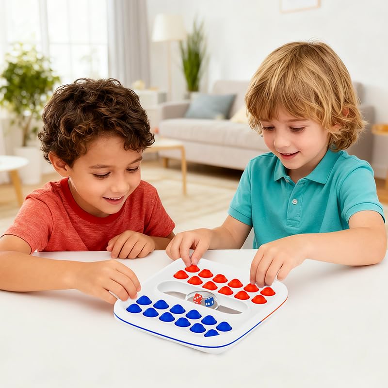 GoBene Math Pop It Dice Game – 2-Player Bubble Pop It Fun for Kids Ages 4-9