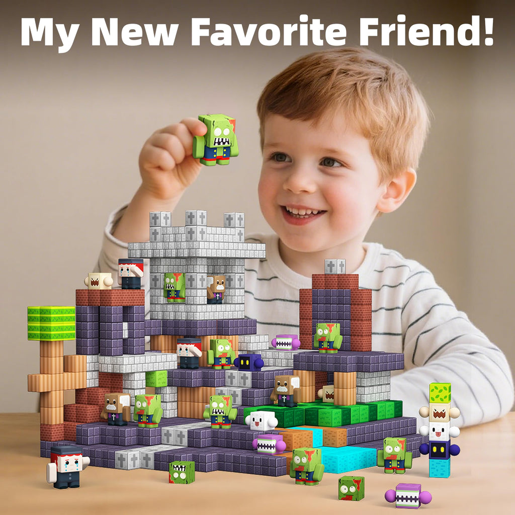 GobiDex 8-Piece Magnetic Figures Playset – Rotatable Monster & Character Toys for Kids