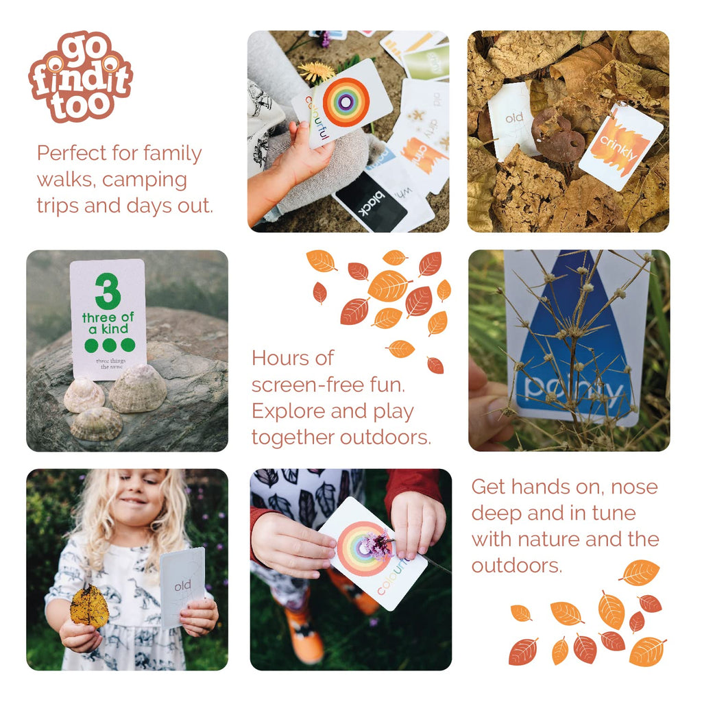 gofindit Scavenger Hunt Card Game – Outdoor Family Travel Game for Kids Ages 3+
