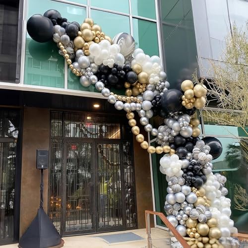 Gold Quick Link Balloons 60-Pack: Easy-Assembly Metallic Chrome Balloon Chains for Parties