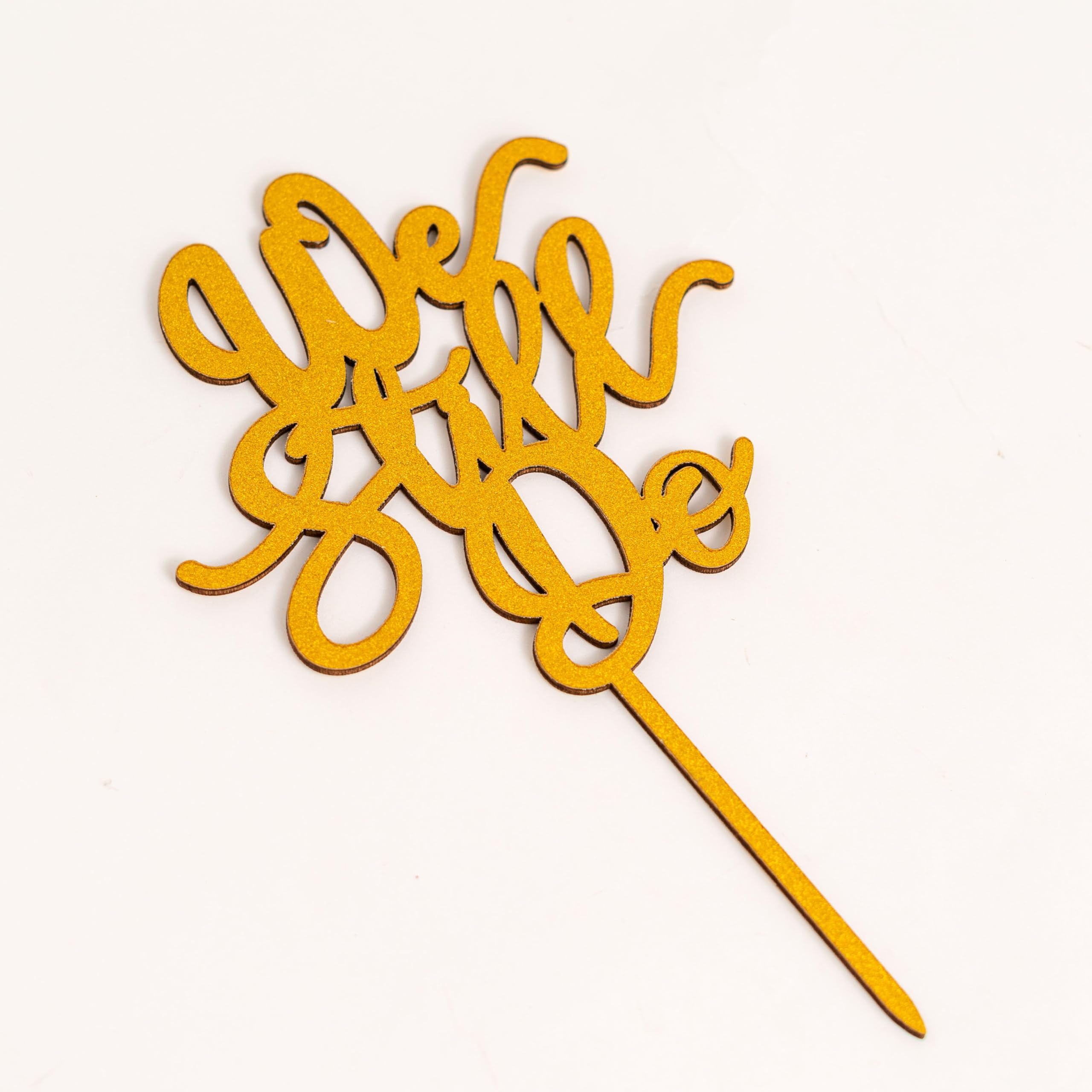 Gold 'We Still Do' Wooden Cake Topper – SOLUXIKA Anniversary and Wedding Decoration