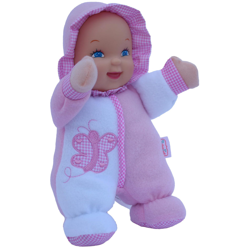 Goldberger Baby's First: 11" Soft & Snuggle Butterfly Doll - Machine Washable, Safe for Infants 0+ Months