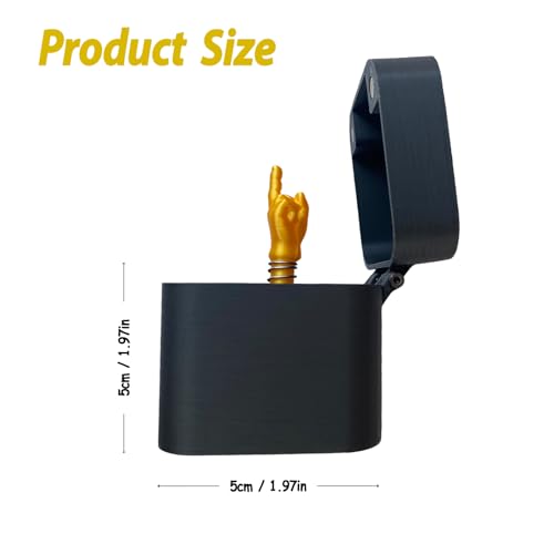 Golden 3-Pack Middle Finger Pop-Up Prank Box - Hilarious Surprise Gift for Adults