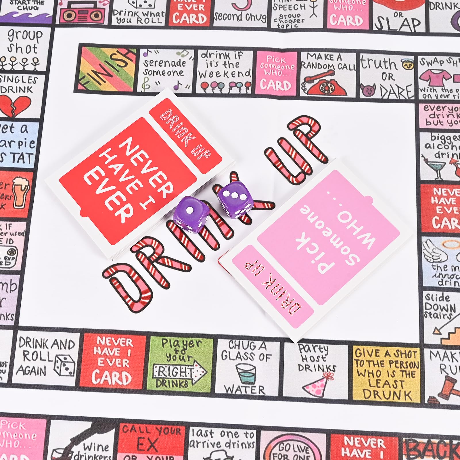GOLDGE Interactive Party Board Game Mat – Fun for 2–8 Players, Family & Adult Gatherings (First Edition)