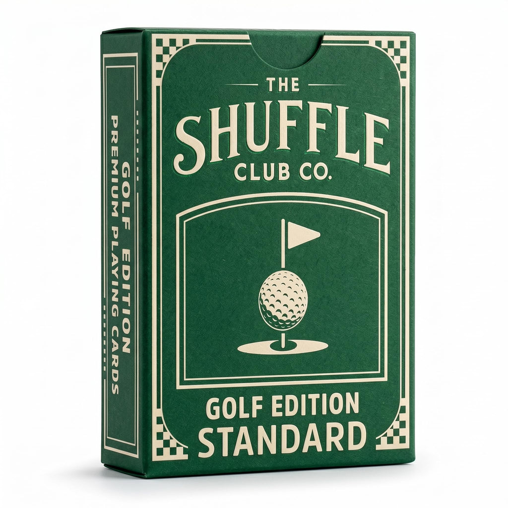 Golf Playing Cards – Hand-Illustrated Vintage Deck, Italian Linen 310GSM, 55 Cards