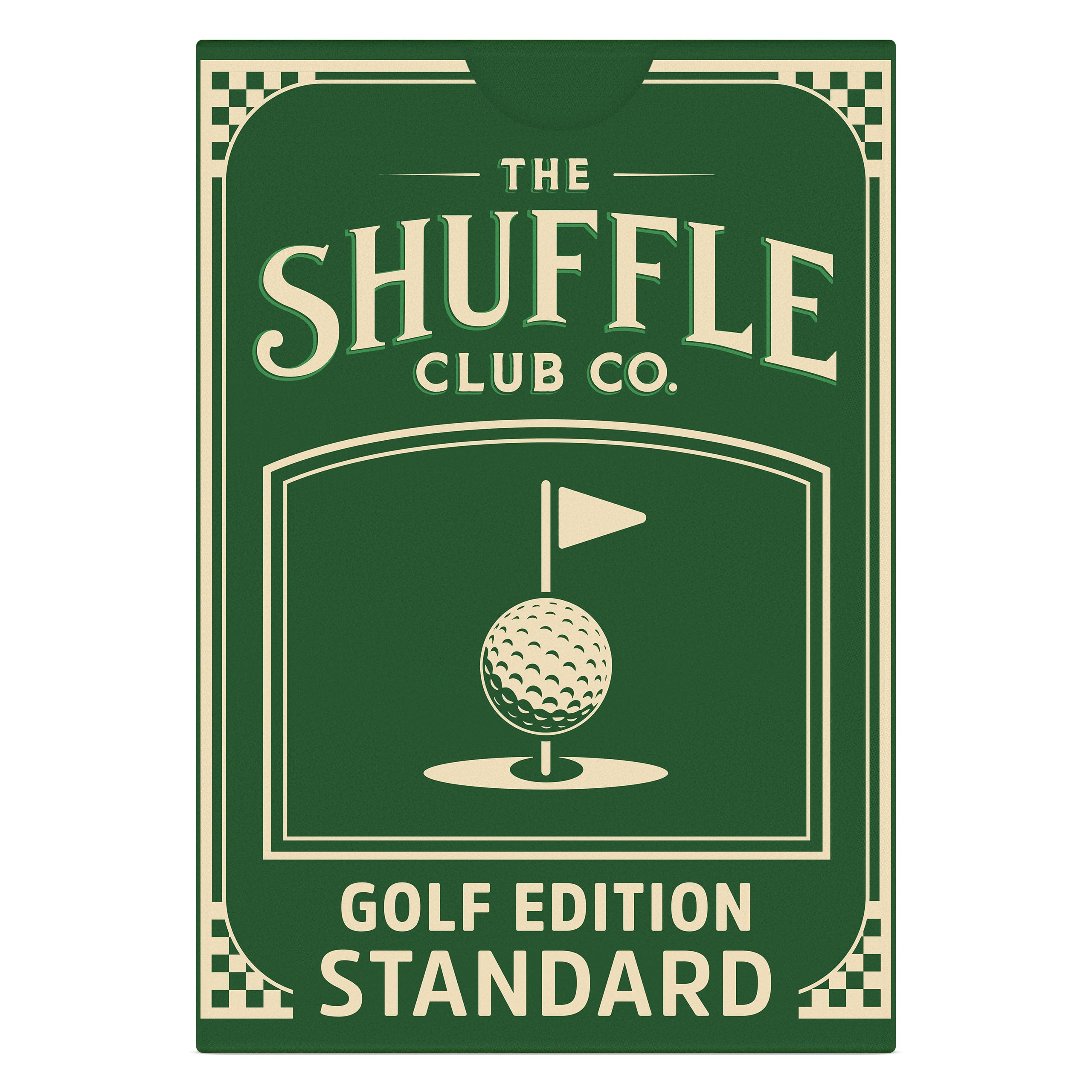Golf Playing Cards – Hand-Illustrated Vintage Deck, Italian Linen 310GSM, 55 Cards