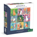 Good Puzzle Co. Cats and Flowers 500-Piece Jigsaw Puzzle – Colorful Cat & Floral Design