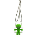 GOOFBALLS Alien Rearview Mirror Swing – Quirky Car Decor for UFO Fans