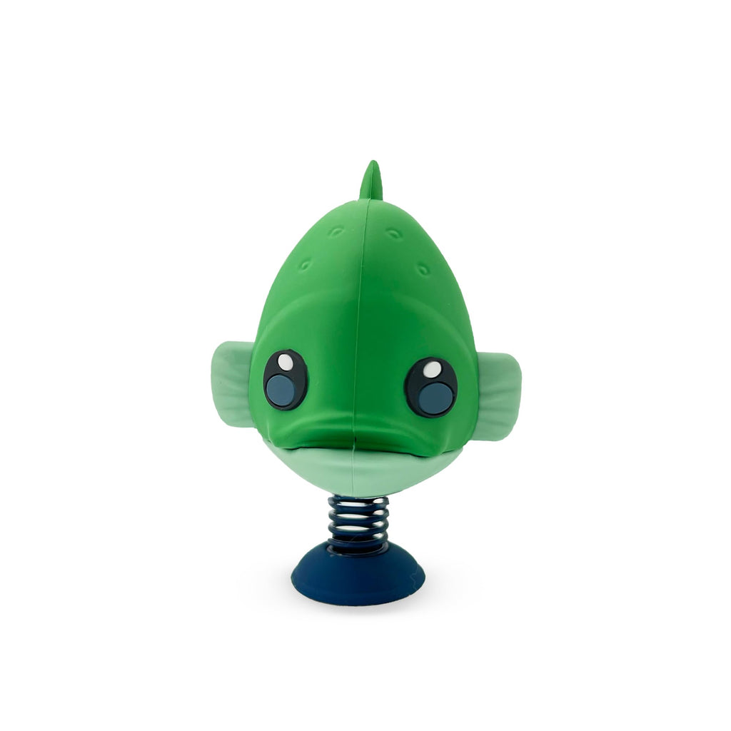 GOOFBALLS Bass Fish Dashboard Dancer – Funny Bobblehead for Anglers, Soft Touch Plastic with Adhesive Pad, 2.75 Inches