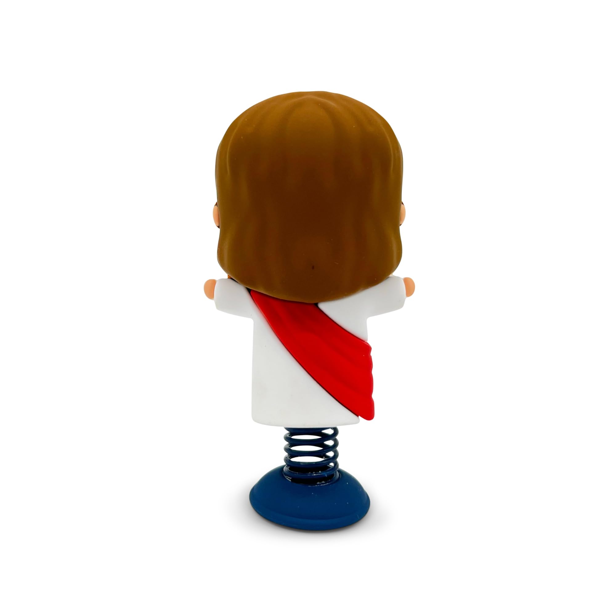 GOOFBALLS Jesus Dashboard Dancer Bobblehead – Open Arms, Adhesive Pad, Christian Car Accessory Gift