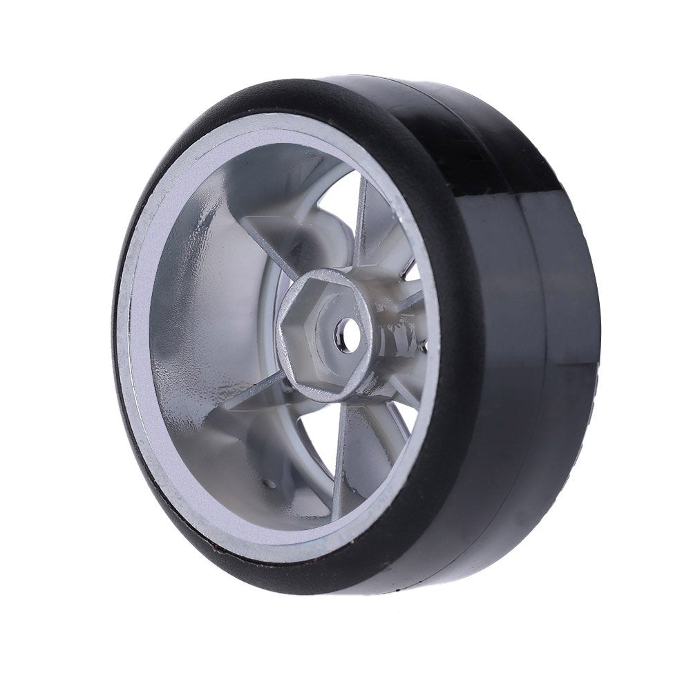 GoolRC 4-Pack 1/10 Scale Drift Car Tires – Hard Compound, Replacement for Traxxas HSP Tamiya HPI Kyosho (Titanium)