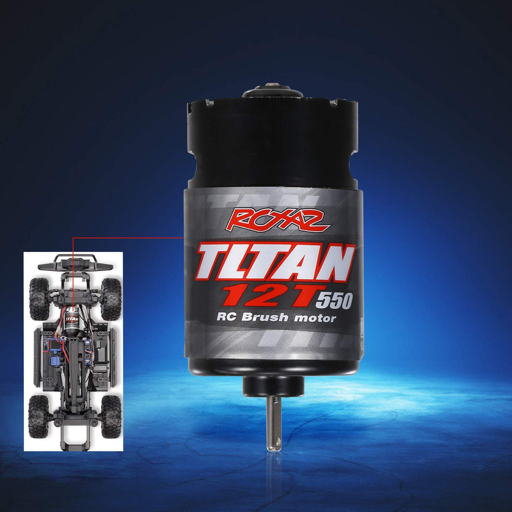GoolRC 550 12T Brushed Motor with Integrated Fan for 1/10 RC Off-Road Cars