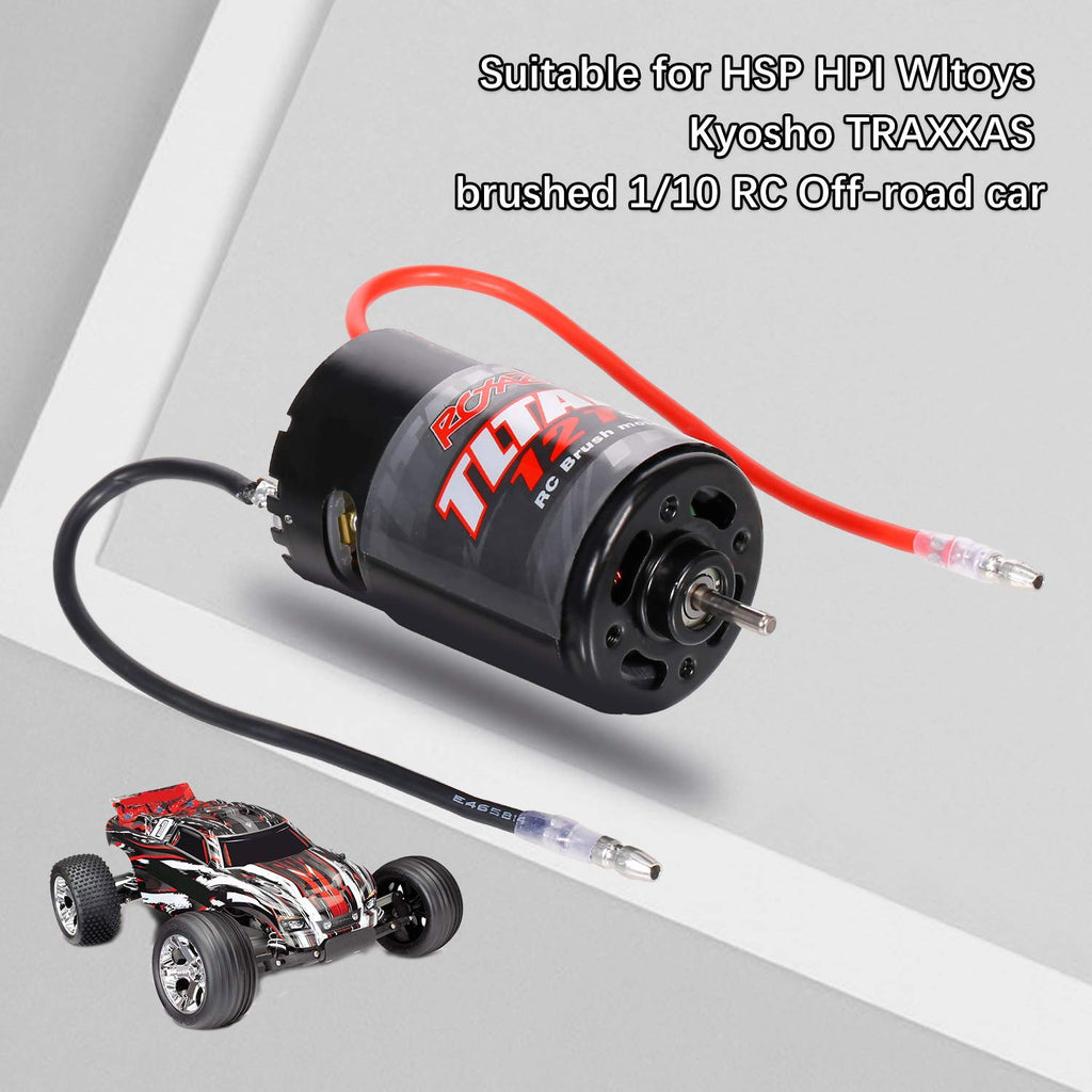 GoolRC 550 12T Brushed Motor with Integrated Fan for 1/10 RC Off-Road Cars