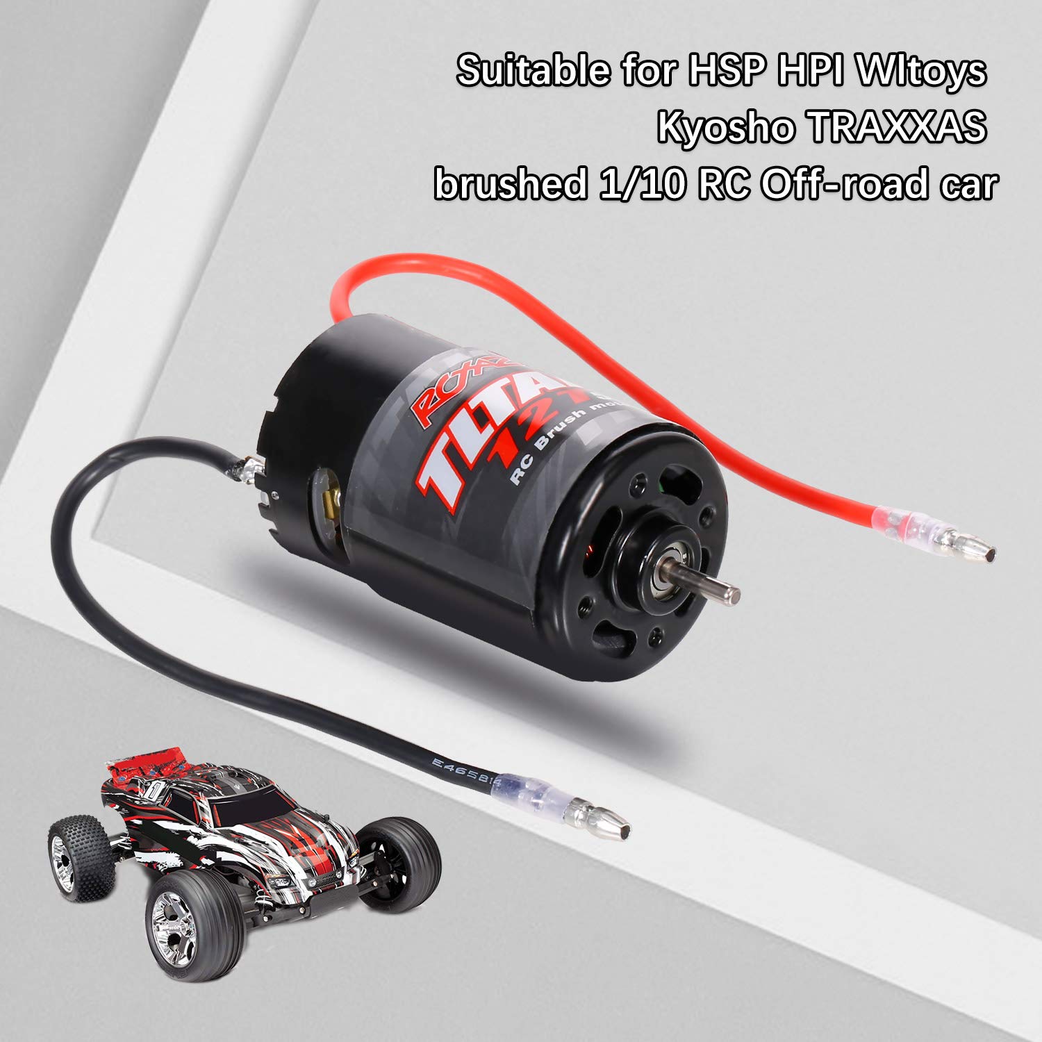 GoolRC 550 12T Brushed Motor with Integrated Fan for 1/10 RC Off-Road Cars