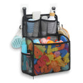 Goowin Bath Toy Storage Holder – Large Mesh Organizer with Double-Layer Design, Bottom Zipper, and Two Hanging Options (Black)