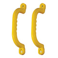 Gorilla Playsets Yellow Plastic Safety Handles for Swing Sets – Durable Polyethylene Pair with UV Coating