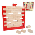 GOTHINK Brick Wall Game – Wooden Stacking Game for Family Game Night, Ages 3+